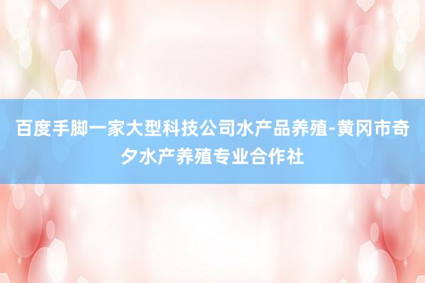 百度手脚一家大型科技公司水产品养殖-黄冈市奇夕水产养殖专业合作社